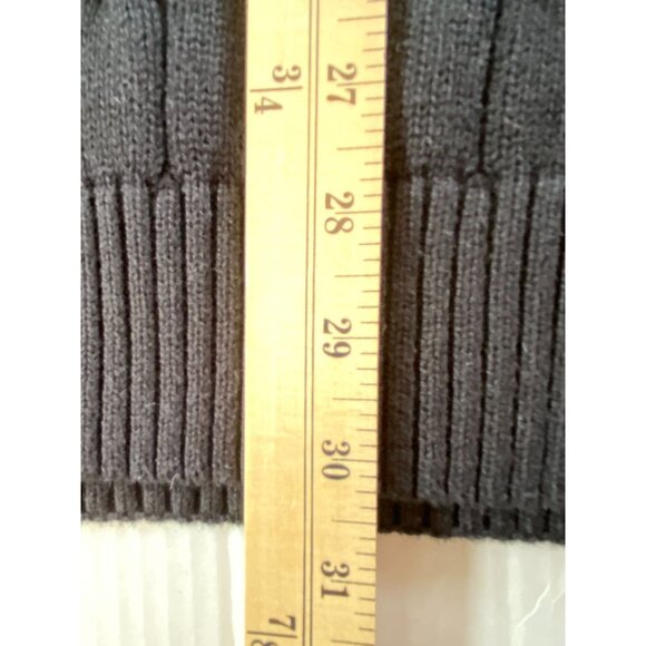 Consensus Men's Black Cable Knit Preppy Dark Academia Crewneck Sweater Size XXL - Picture 7 of 9